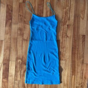 Zara blue bodycon dress